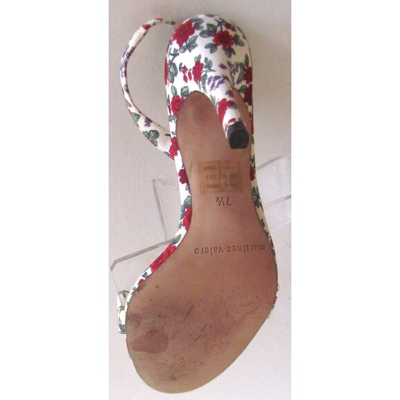 Martinez Valero Floral Bow Detail Designer Slingback High heels Sandals 7.5 M - Picture 15 of 16